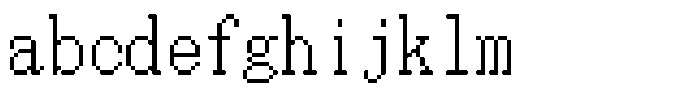 HG Dot Mincho M HGDot Mincho M18-17 Regular FONT