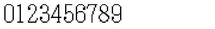 HG Dot Mincho M HGDot Mincho M20-19 Regular Font OTHER CHARS