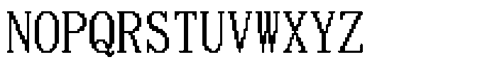 HG Dot Mincho M HGDot Mincho M24-23 Regular Font UPPERCASE