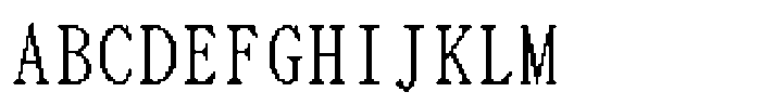 HG Dot Mincho M HGDot Mincho M32-30 Regular Font UPPERCASE