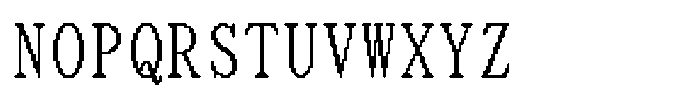 HG Dot Mincho M HGDot Mincho M32-30 Regular Font UPPERCASE