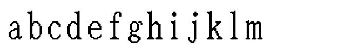 HG Dot Mincho M HGDot Mincho M32-30 Regular FONT