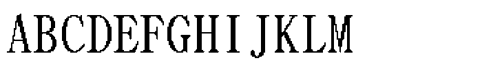 HG Dot Mincho M HGDot Mincho M36-35 Regular Font UPPERCASE