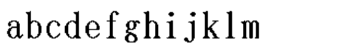 HG Dot Mincho M HGDot Mincho M36-35 Regular FONT