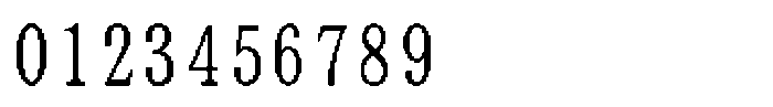 HG Dot Mincho M HGDot Mincho M40-38 Regular Font OTHER CHARS
