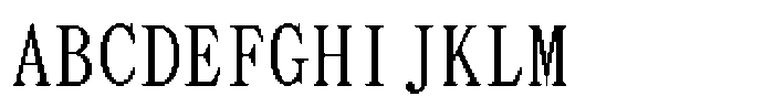 HG Dot Mincho M HGDot Mincho M40-38 Regular Font UPPERCASE