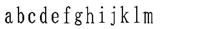 HG Dot Mincho M HGDot Mincho M40-38 Regular FONT