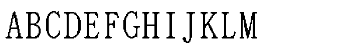 HG Dot Mincho M HGDot Mincho M48-46 Regular Font UPPERCASE