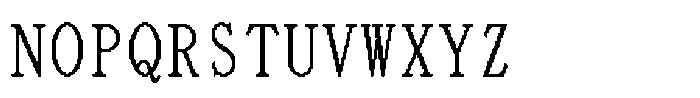 HG Dot Mincho M HGDot Mincho M48-46 Regular Font UPPERCASE