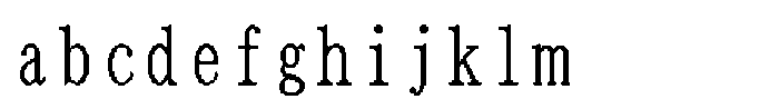 HG Dot Mincho M HGDot Mincho M48-46 Regular FONT