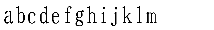HG Dot Mincho M HGDot Mincho M64-60 Regular FONT
