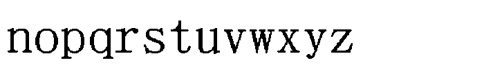 HG Dot Mincho M Regular Font LOWERCASE