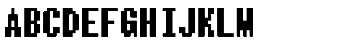 HG Dot New Gothic B HGDot New Gothic B12-11 Regular Font UPPERCASE