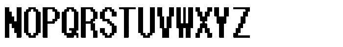 HG Dot New Gothic B HGDot New Gothic B16-15 Regular Font UPPERCASE