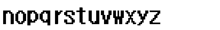 HG Dot New Gothic B HGDot New Gothic B16-15 Regular Font LOWERCASE