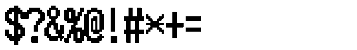 HG Dot New Gothic B HGDot New Gothic B18-18 Regular Font OTHER CHARS
