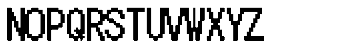 HG Dot New Gothic B HGDot New Gothic B18-18 Regular Font UPPERCASE
