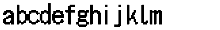 HG Dot New Gothic B HGDot New Gothic B18-18 Regular FONT