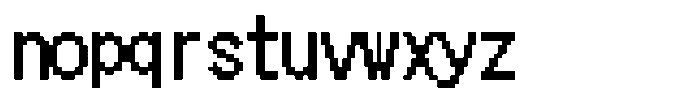 HG Dot New Gothic B HGDot New Gothic B18-18 Regular Font LOWERCASE