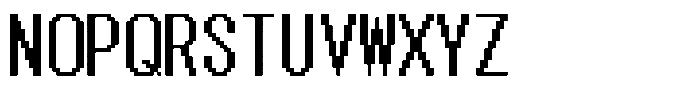 HG Dot New Gothic B HGDot New Gothic B20-19 Regular Font UPPERCASE