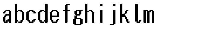 HG Dot New Gothic B HGDot New Gothic B20-19 Regular FONT
