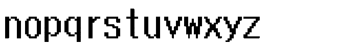 HG Dot New Gothic B HGDot New Gothic B20-19 Regular Font LOWERCASE
