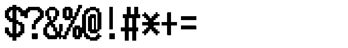 HG Dot New Gothic B HGDot New Gothic B20-20 Regular Font OTHER CHARS