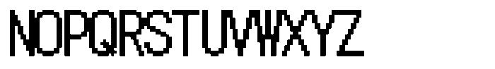 HG Dot New Gothic B HGDot New Gothic B20-20 Regular Font UPPERCASE
