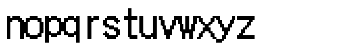 HG Dot New Gothic B HGDot New Gothic B20-20 Regular Font LOWERCASE