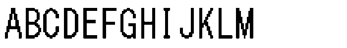 HG Dot New Gothic B HGDot New Gothic B24-23 Regular Font UPPERCASE