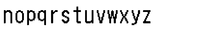 HG Dot New Gothic B HGDot New Gothic B24-23 Regular Font LOWERCASE