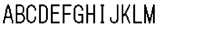 HG Dot New Gothic B HGDot New Gothic B26-25 Regular Font UPPERCASE
