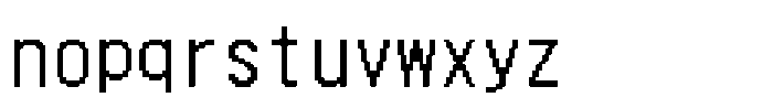 HG Dot New Gothic B HGDot New Gothic B26-25 Regular Font LOWERCASE