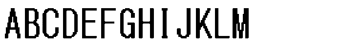 HG Dot New Gothic B HGDot New Gothic B30-29 Regular Font UPPERCASE