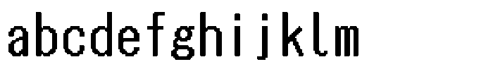 HG Dot New Gothic B HGDot New Gothic B30-29 Regular FONT