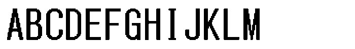 HG Dot New Gothic B HGDot New Gothic B40-38 Regular Font UPPERCASE