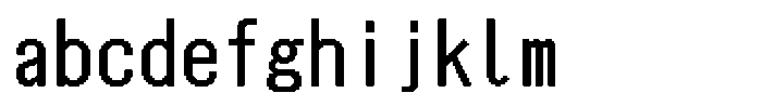HG Dot New Gothic B HGDot New Gothic B40-38 Regular FONT