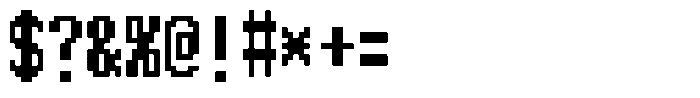 HG Dot New Gothic B Regular Font OTHER CHARS