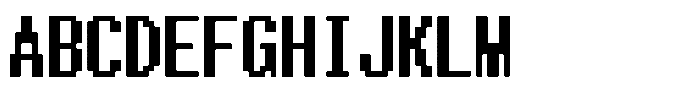 HG Dot New Gothic B Regular Font UPPERCASE
