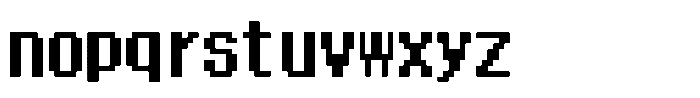 HG Dot New Gothic B Regular Font LOWERCASE