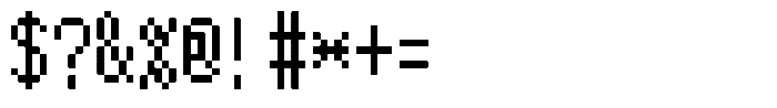 HG Dot New Gothic M HGDot New Gothic M12-11 Regular Font OTHER CHARS