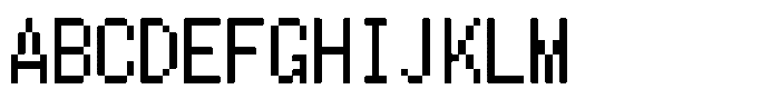 HG Dot New Gothic M HGDot New Gothic M12-11 Regular Font UPPERCASE