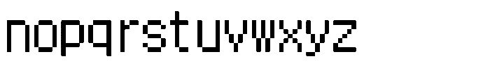 HG Dot New Gothic M HGDot New Gothic M12-11 Regular Font LOWERCASE