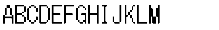 HG Dot New Gothic M HGDot New Gothic M14-13 Regular Font UPPERCASE