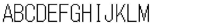 HG Dot New Gothic M HGDot New Gothic M20-19 Regular Font UPPERCASE