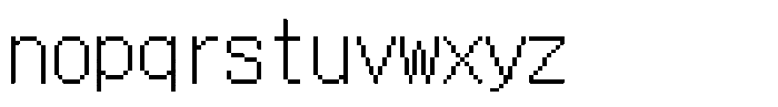 HG Dot New Gothic M HGDot New Gothic M20-19 Regular Font LOWERCASE