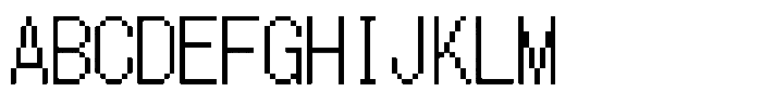 HG Dot New Gothic M Regular Font UPPERCASE