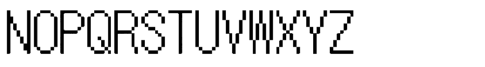 HG Dot New Gothic M Regular Font UPPERCASE