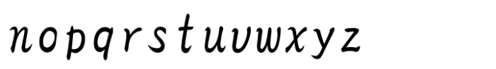 HG Gyoshotai Font LOWERCASE