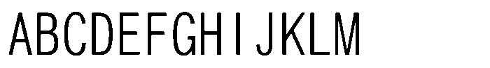 HG Heisei Kakugothictai W3 HGHeisei Kakugothictai W3 Regular Font UPPERCASE
